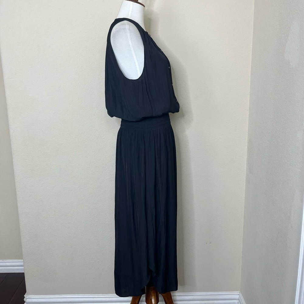 Ramy Brook Beatrice Black Sleeveless Midi Dress - Picture 5 of 10